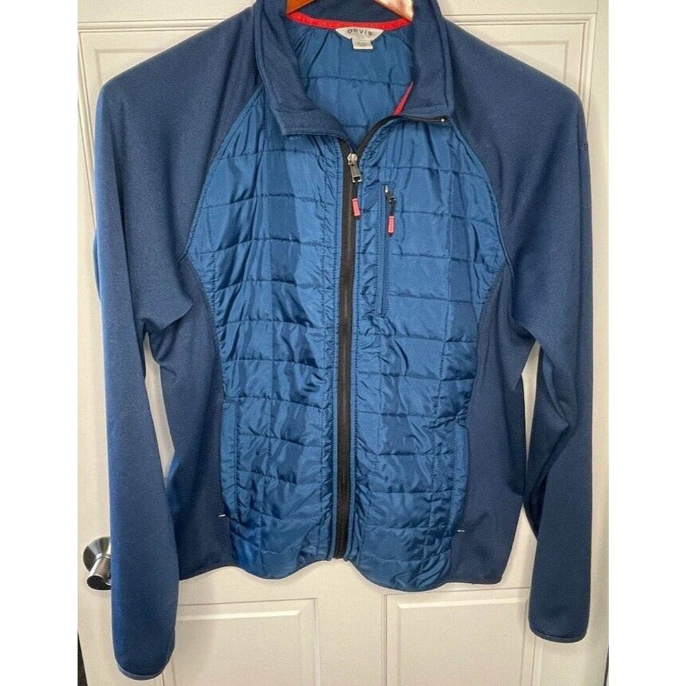 Orvis Men's Full Zip Quilted Jacket Sz XL Fleece Outerwear Active Lt Weight - Picture 2 of 11